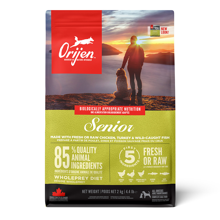 Orijen Senior Dry Dog Food with Chicken Turkey & Fish
