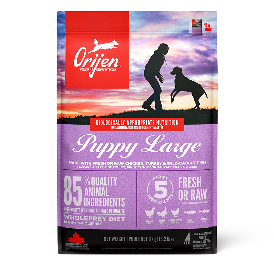 Orijen Large Breed Puppy Dry Food with Chicken Turkey & Fish