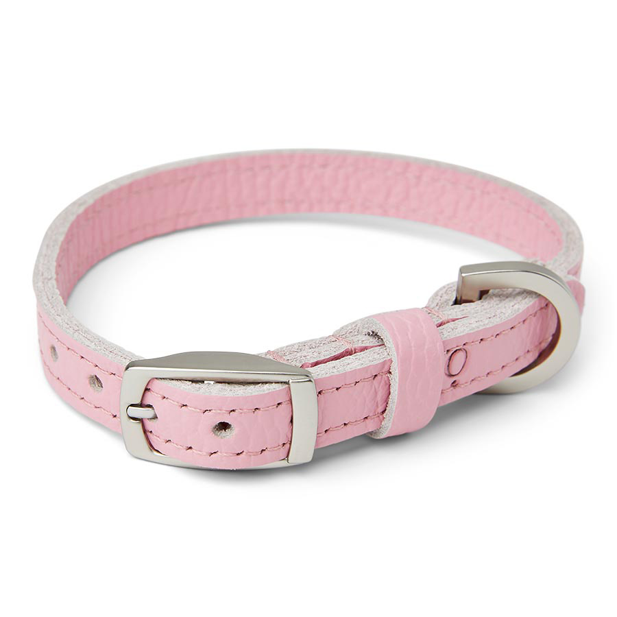 Noble Handcrafted Straight Dog Collar Pink | Pets