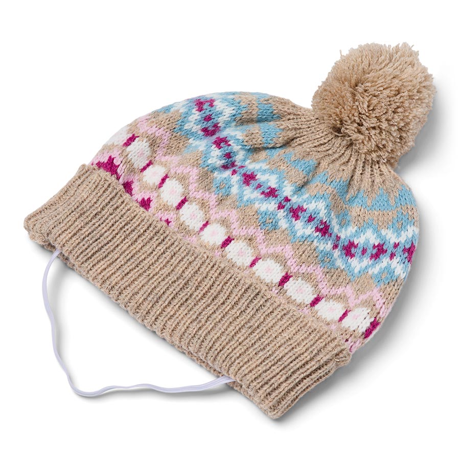 Pets at Home Fair Isle Pom Pom Dog Beanie Multi-Coloured