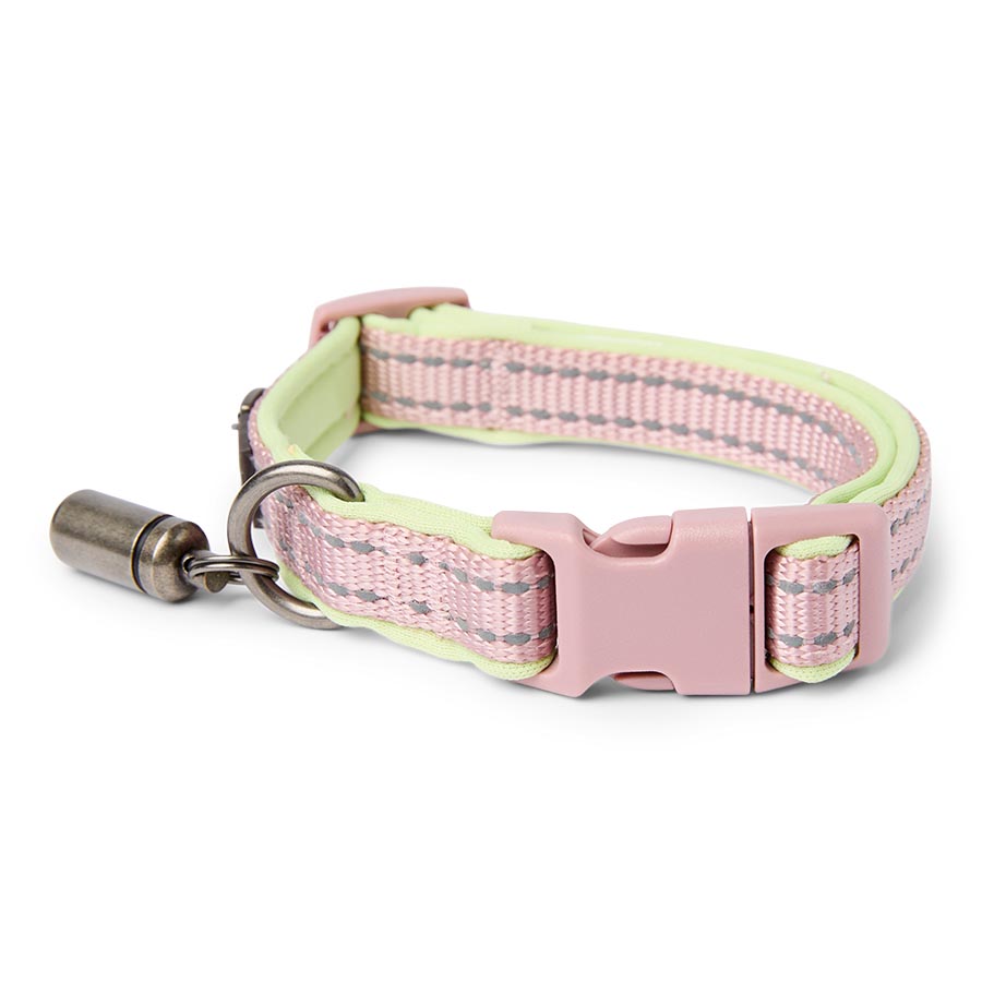 3 Peaks Padded Easy Clean Dog Collar Pink