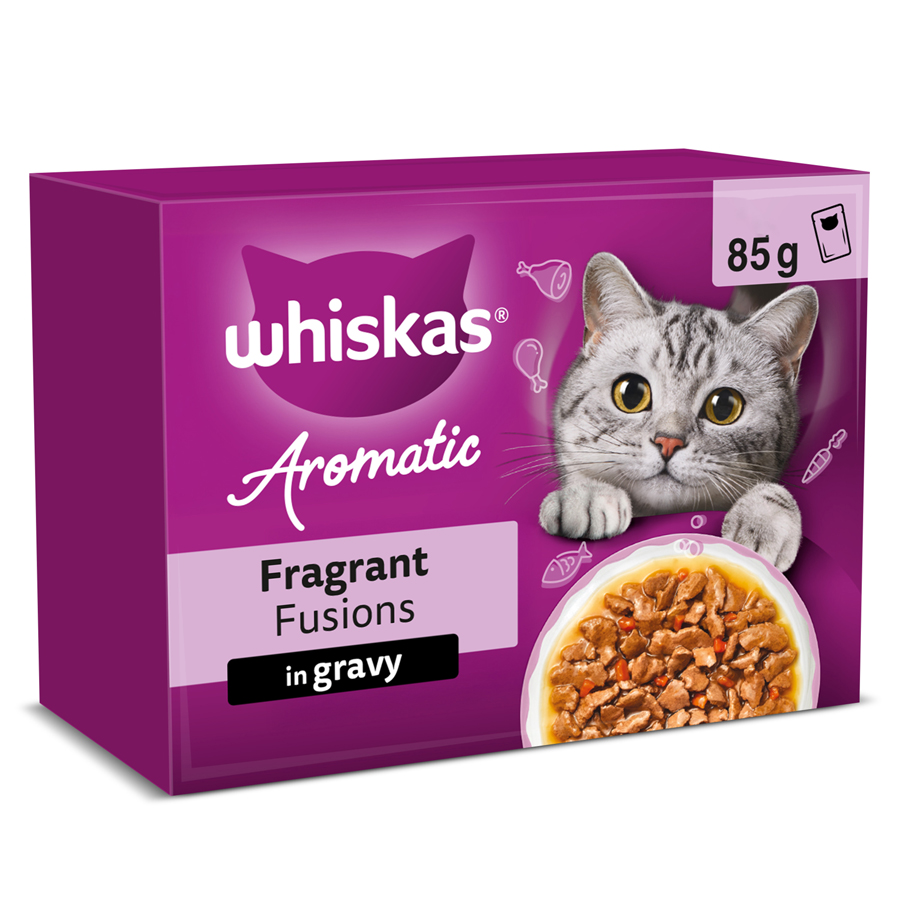Whiskas Adult 1+ Wet Cat Food Aromatic Fusion in Gravy