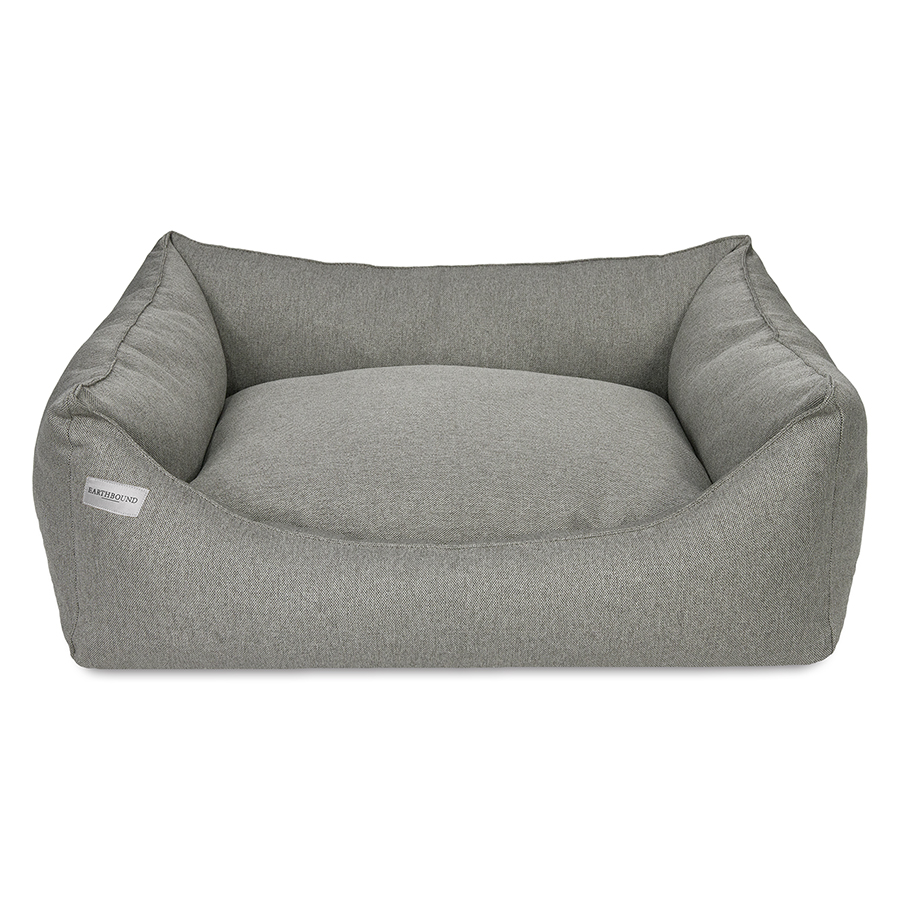 Earthbound Camden Removable Cover Rectangular Dog Bed, Grey
