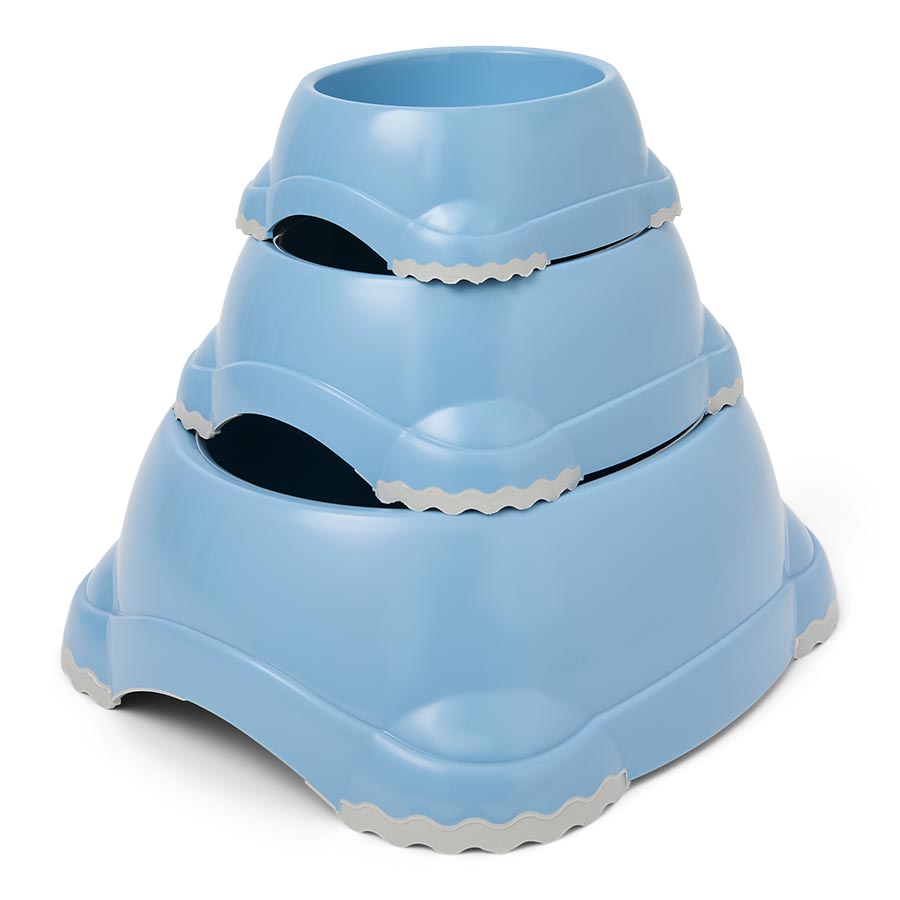 Pets at Home Slip Resistant Blue Pet Bowl