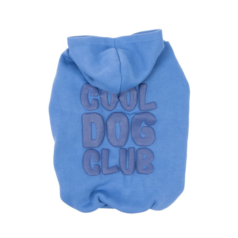 Oodles Cool Dog Club Dog Hoodie Blue