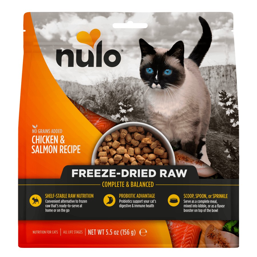 Nulo Freeze Dried Adult Dry Cat Food Raw Chicken With Salmon