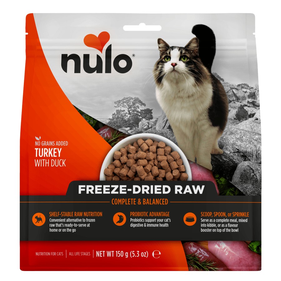 Nulo Freeze Dried Adult Dry Cat Food Raw Turkey With Duck