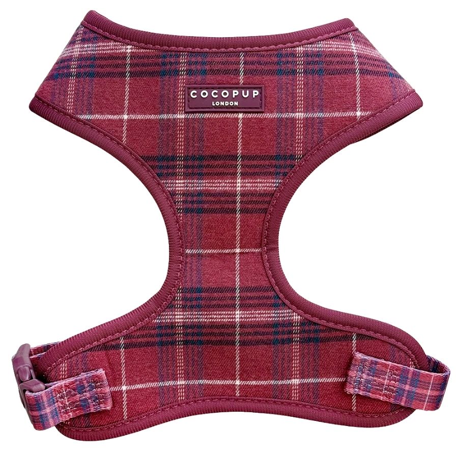 Cocopup Mulberry Plaid Dog Harness