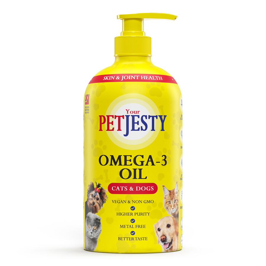 PetJesty Premium Algae Omega Oil for Cats & Dogs 300ml