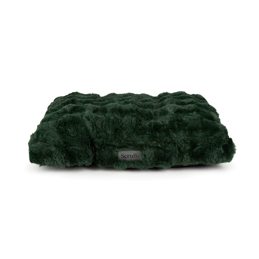 Scruffs Festive Fur Dog Mattress Green